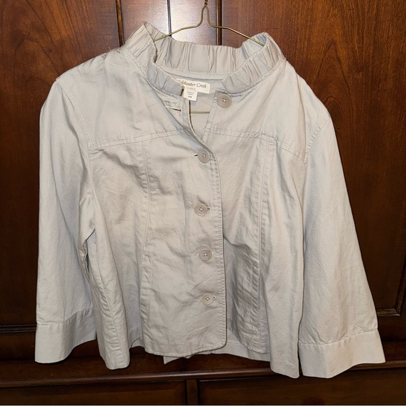 Coldwater Creek Jackets & Blazers - NWT Coldwater Creek Women's Light Gray Utility Jacket